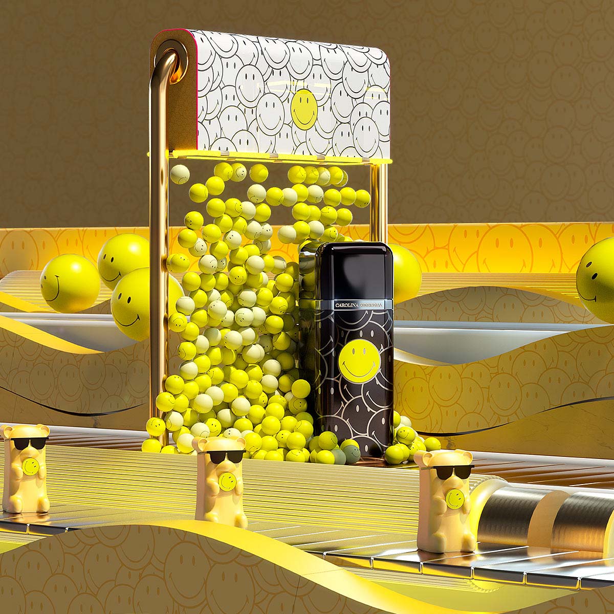 CAROLINA HERRERA 212 VIP BLACK SMILEY EDP PERFUME PARA CABALLERO